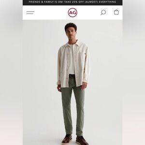 AG Jeans - Adriano Goldschmied - The Tellis Pant - Slim Fit - Men’s - Green - 33